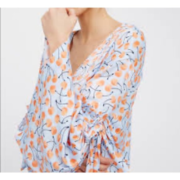 Free People Tops - Free People Cherry Pie Blouse Sz L